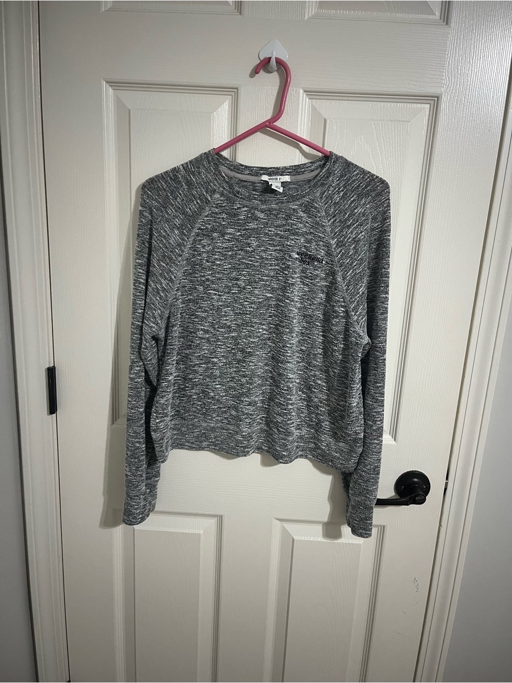 Forever 21 Women's Heather Gray Long Sleeve